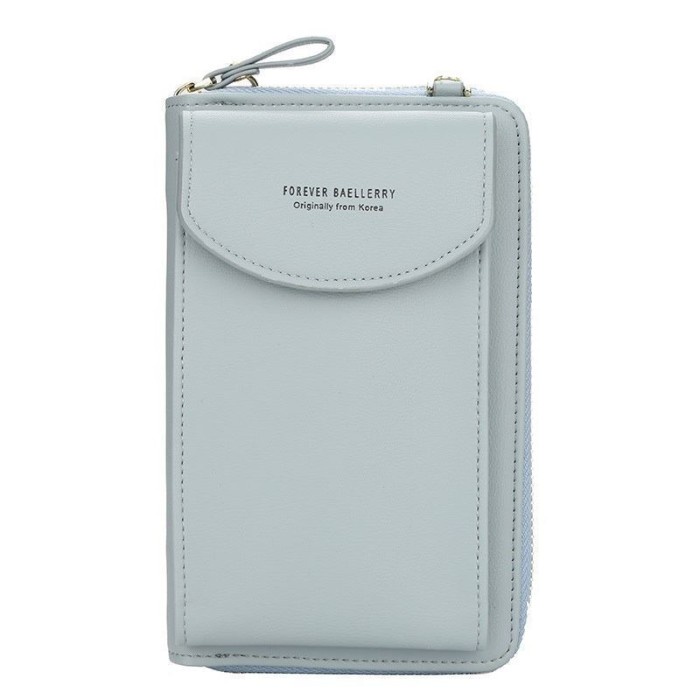 dompet hp wanita Selempang Wanita JTF8591 Tas Batam Slingbag Korea iPhone Kartu - LIGHT BLUE T9E6 ta