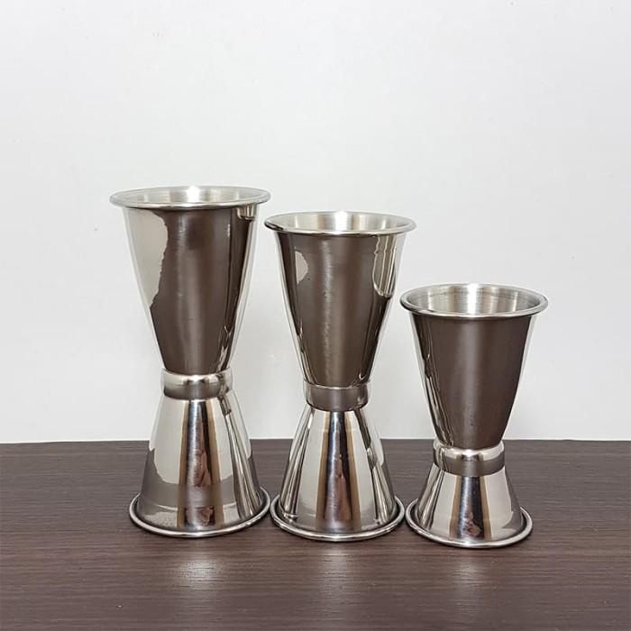 Gelas Stainless Steel Jigger Measurement Cup 30/ 45 Ml Cc Gelas Ukur Kecil