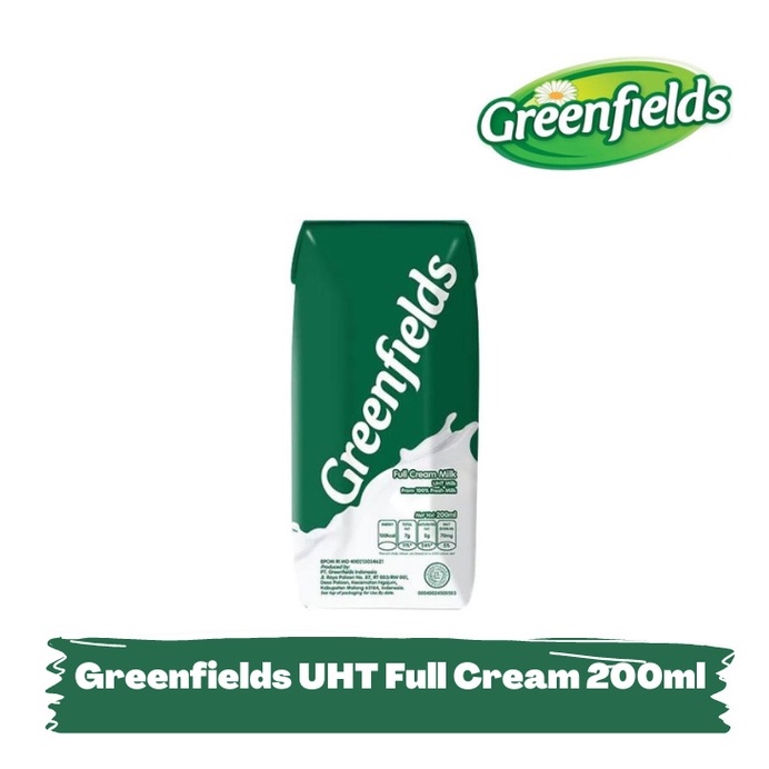 

SUSU GREENFIELDS UHT MILK FULL CREAM 200ml