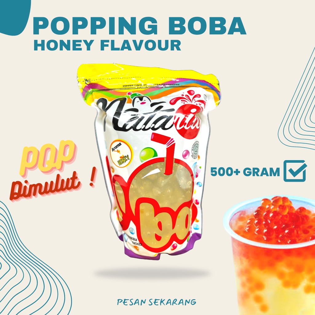 

Popping Boba Honey 500g Cobain Dulu!