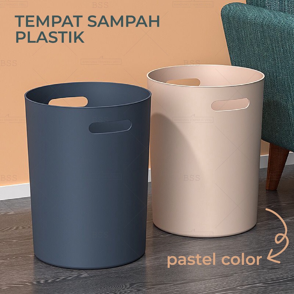 Jual Trash Bin Aesthetic Tempat Sampah 4l 8l Minimalis Tong Sampah Plastik Prisma Bulat Tempat 4433