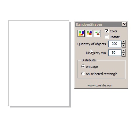 Plugin CorelDraw - Randomshapes
