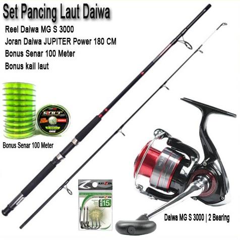 Set Pancing Daiwa Mgs Joran Daiwa Jupiter 180Cm Original