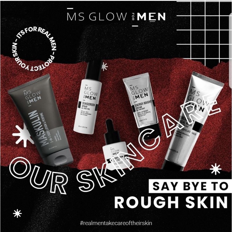 MS GLOW FOR MEN PAKET WAJAH BASIC