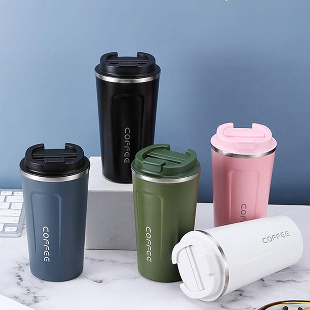 Solighter Cangkir Thermos Kopi Model Dua Lapisan, Berkualitas Tinggi, Untuk Traveling