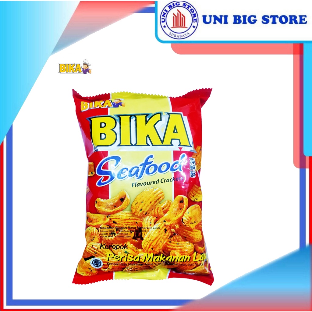 

BIKA Seafood Flavoured Crackers 70 gr Krupuk Perisa Makanan Laut
