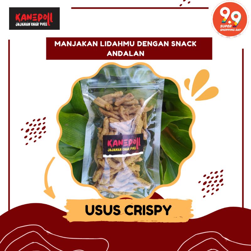 

USUS CRISPY STANDING POUCH - JAJANAN ENAKPOLL(KANEPOLL) - KRIPSUS - KRIPIK USUS