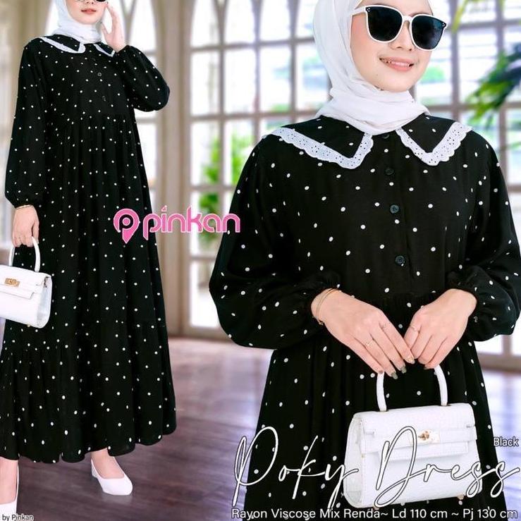 SALEE.. Poky Dress/Pakaian Wanita/Dress Kekinian