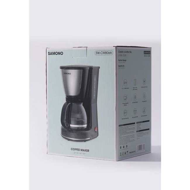 Samono SW-CMB06 Coffee Machine Mesin Kopi Multifungsi 750ML 2in1 600W