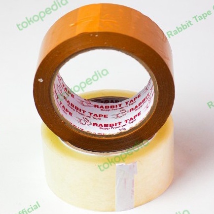 

Lakban Rabbit Jumbo Besar 100 Yard 100Yard 2Inc 100 Meter 45mm Isolasi Solasi Selotip Tape Perekat Bening Coklat Murah Promo