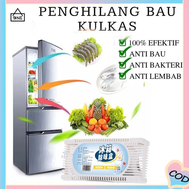 COD❤️Penghilang Bau Kulkas Lemari Es Refrigerator Anti Bau Bakteri Odor Eliminator 40gram