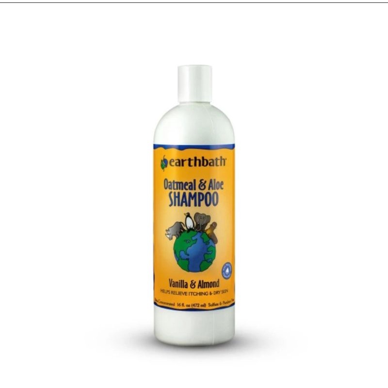 Earthbath Oatmeal & Aloe Shampoo Dog Cat Anjing Kucing 16oz - Shampoo Anjing ORI
