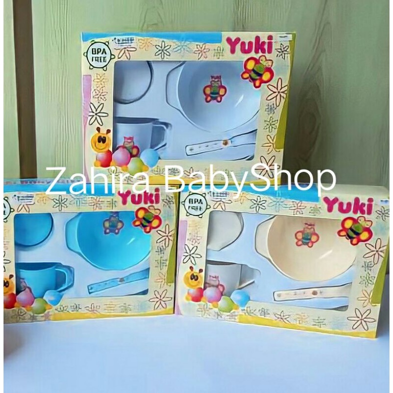 Feeding Set Yuki FS-004/007, Tempat Makan Bayi, Perlengkapan Bayi Newborn