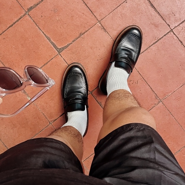 Eldar Black | Sepatu Hitam Tanpa Tali Loafers Pria Casual Kerja Formal Kantor Original Laki | FORIND Giant