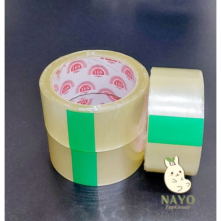 

Lakban bening 45mm 80 yard opp tape isolasi selotip