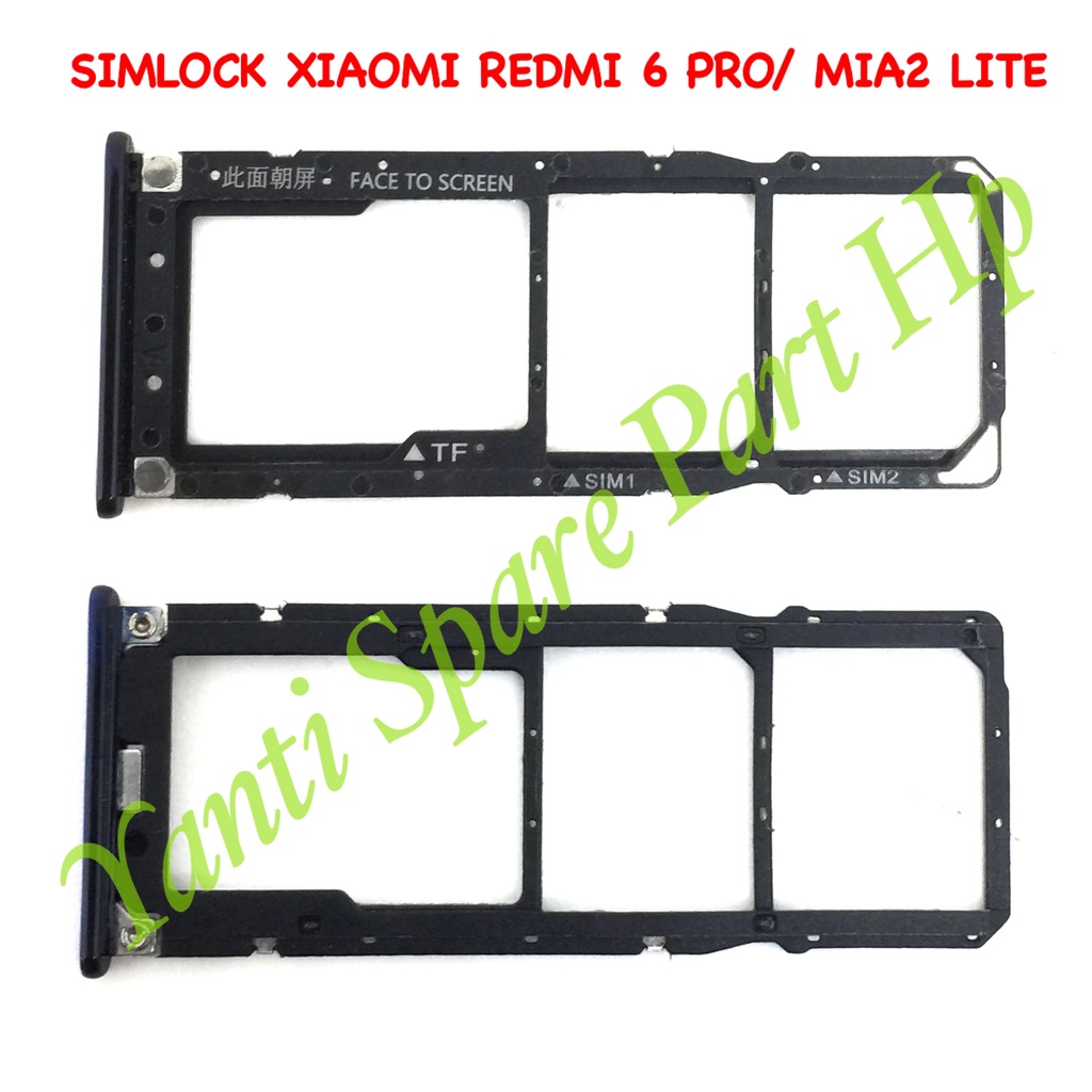 Simtray Sim Lock Xiaomi Redmi 6 Pro MI A2 Lite Original Terlaris New