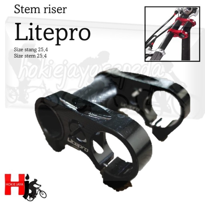 LITEPRO Double stem / stem riser sepeda lipat