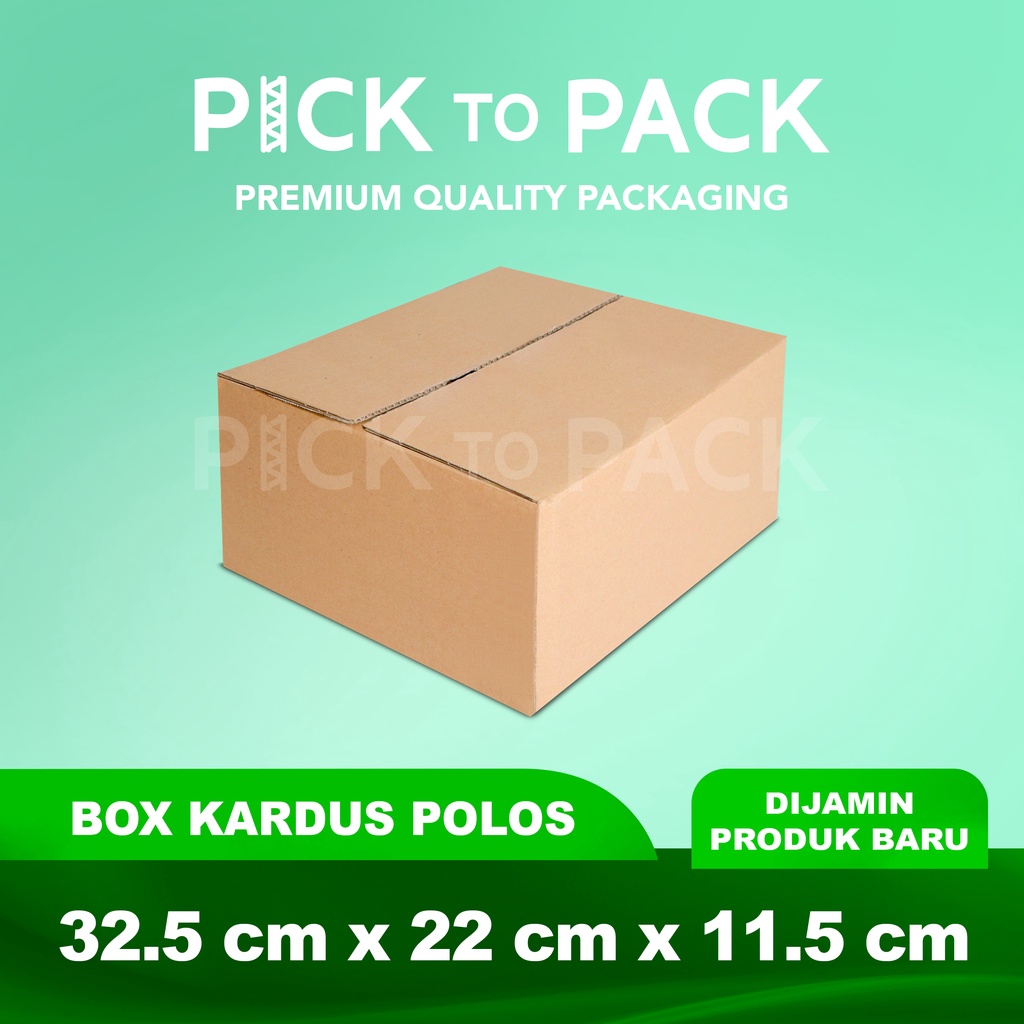 

Kardus Box Karton 32.5X22X11.5 Polos - Baru - Murah