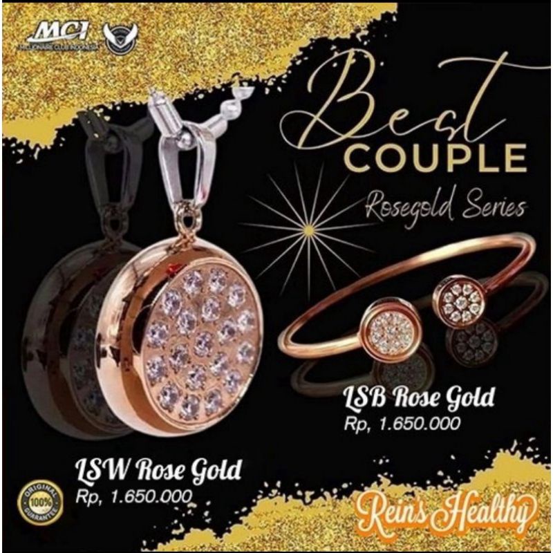 KALUNG KESEHATAN MCI ORI//BIOPENDANT 2 ROSE GOLD  MCI 100%
