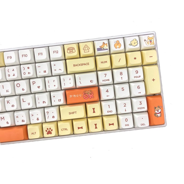 KEYCAPS SHIBA INU XDA PROFILE JAPAN ROOT SUBLIM MECHANICAL KEYBOARD - JAPAN