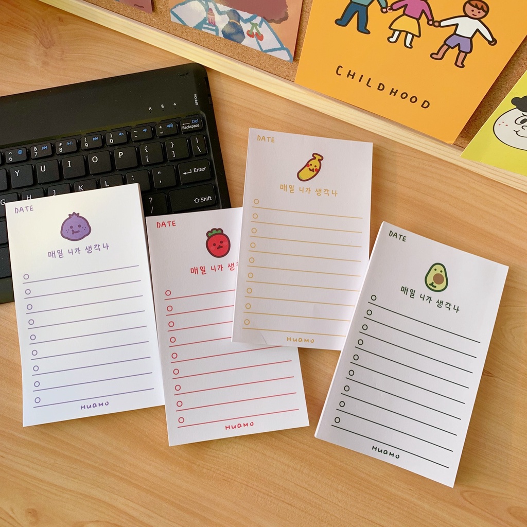

CHECKLIST Memo Note Paper Notepad / Memo Pad - Poppy's Studio