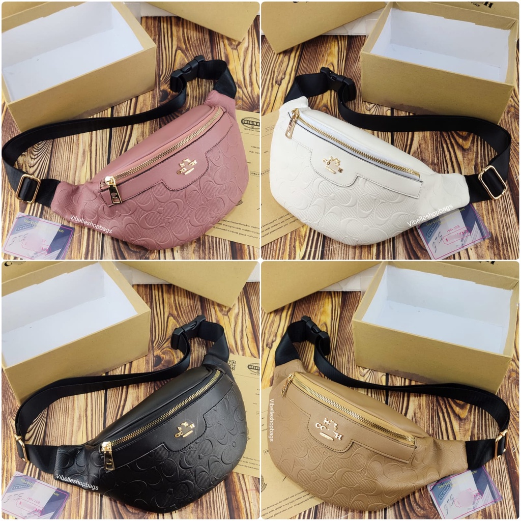 VIBELLESHOPBAGS - Waistbag Import FREEBOX - Tas Pinggang PREMIUM - Tas PinggAng COACH BUMBAG FREE BOX DAN SERTI KODE 1785