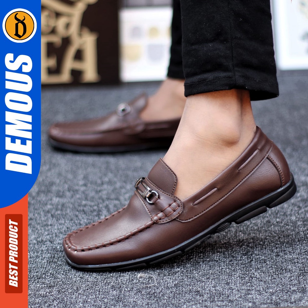 DEMOUS Zoldic - Sepatu Formal Pantofel Slop Kerja Pria