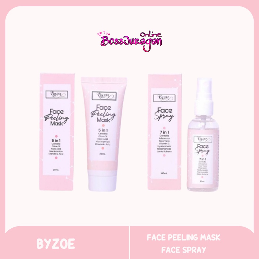 (BOSS) BYZOE 5IN1 FACE PEELING MASK &amp; 7IN1 FACE SPRAY