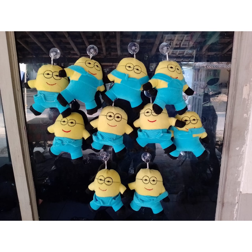 Boneka tempelan kaca mobil isi 10 gantungan kaca mobil