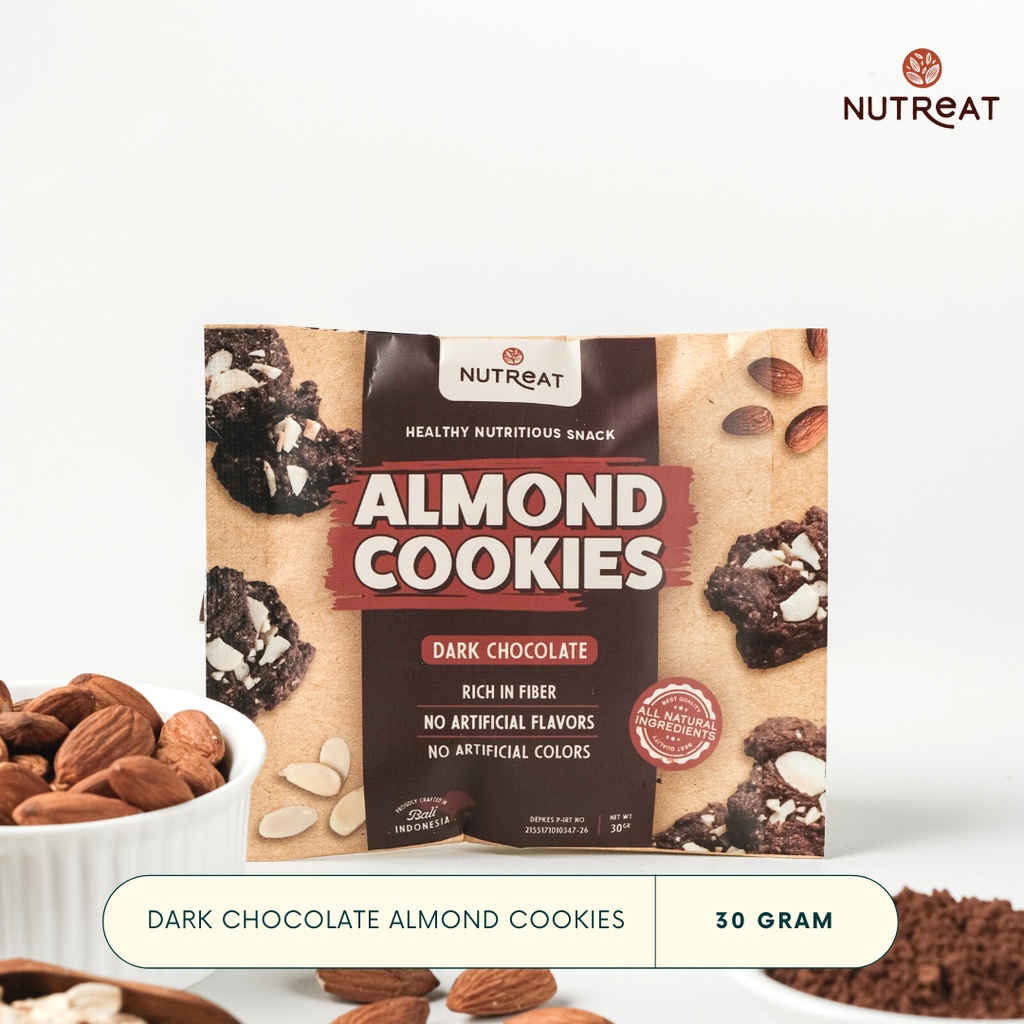 

Nutreat Almond Cookies - Dark Chocolate