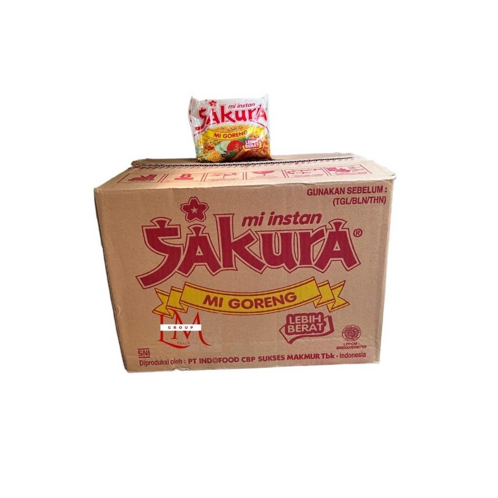 [1 DUS] Mie Sakura Rasa Goreng Instant Mie Jadul Isi 40pcs