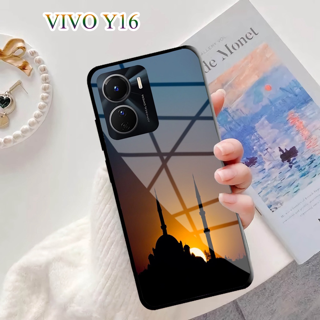 Softcase Glass Kaca VIVO Y16 - Case Handphone VIVO Y16 [T20]