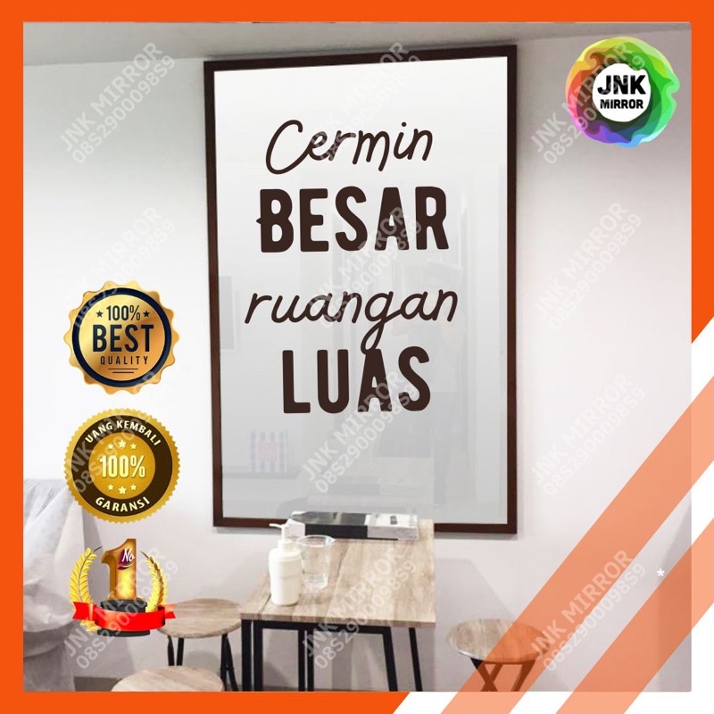Cermin Dinding Besar / Kaca besar dinding gantung tembok