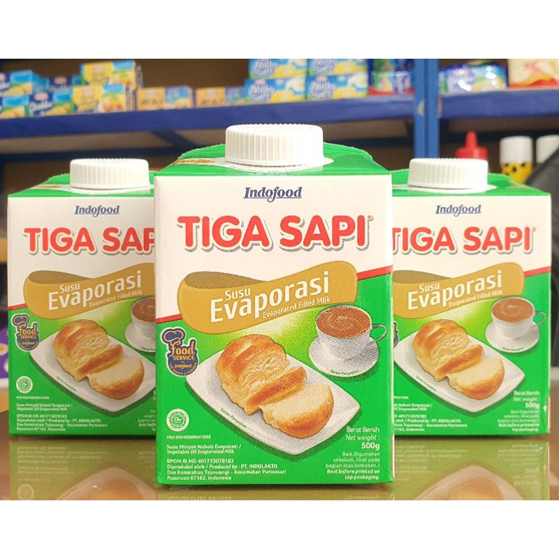 Tiga Sapi Susu Evaporasi 500gr