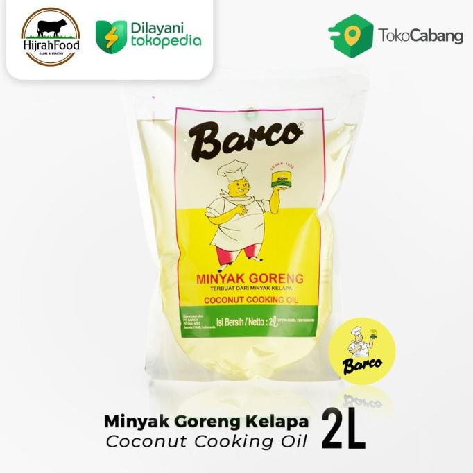 

BARCO Minyak Goreng Kelapa Sehat | Coconut Cooking Oil - Pouch 2 Liter