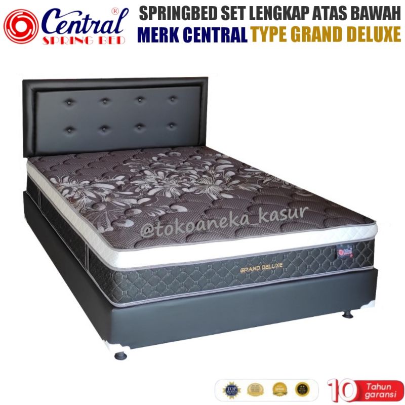 KHUSUS DENPASAR-BALI.Springbed Full Set Lengkap Merk Central Type Grand Deluxe Comfortop