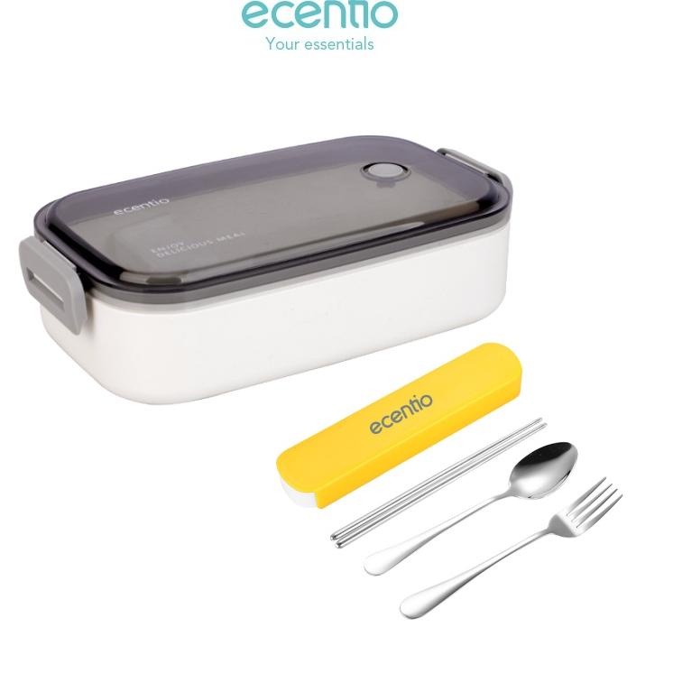 ecentio lunch box kotak makan set tas bekal murah 3 pcs/set 800ml kotak makan/portabel tas bekal