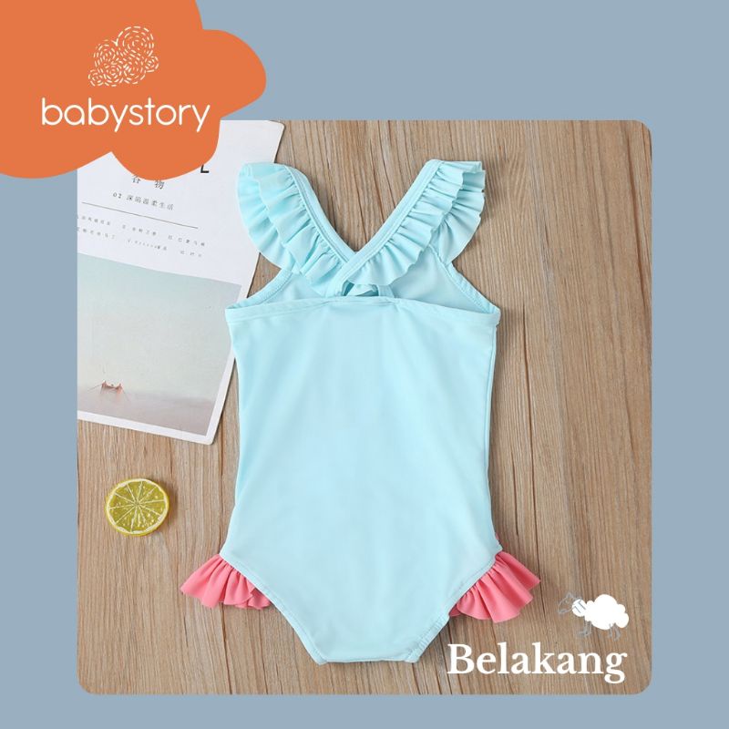 Baju berenang anak perempuan bayi perempuan Flamingo swimming suit