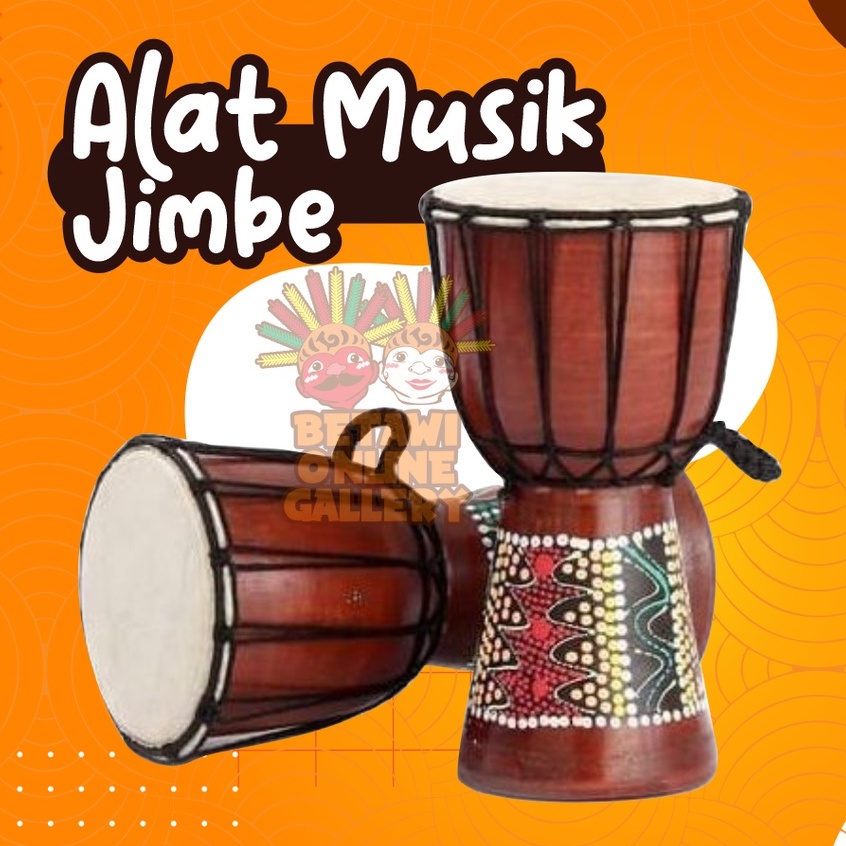 Alat Musik Jimbe / Gendang / Alat Musik Tradisional / Jimbe uk. 15 cm