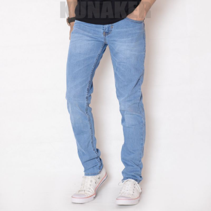 CELANA JEANS DENIM PRIA , JEANS WISKER DENIM PRIA , JEANS DENIM STREAT PREMIUM KUNAKER