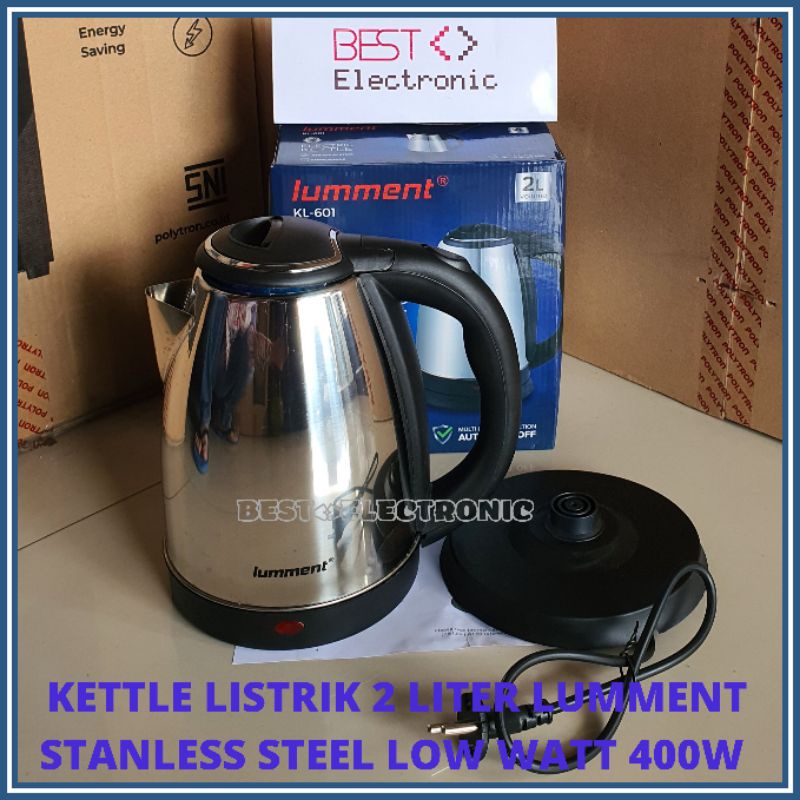 Teko Listrik Stainless Steel 2 Liter Teko Pemanas Air Elektrik LUMMENT KL 601 / HYQ 2.0 L