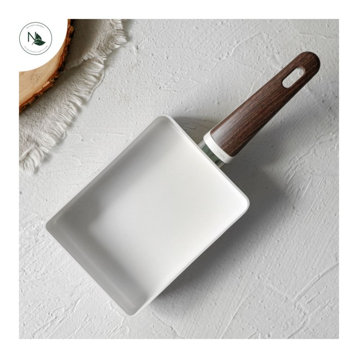 

GreenPan Wood Be Cream White Open Rectangular Eggpan 18cm