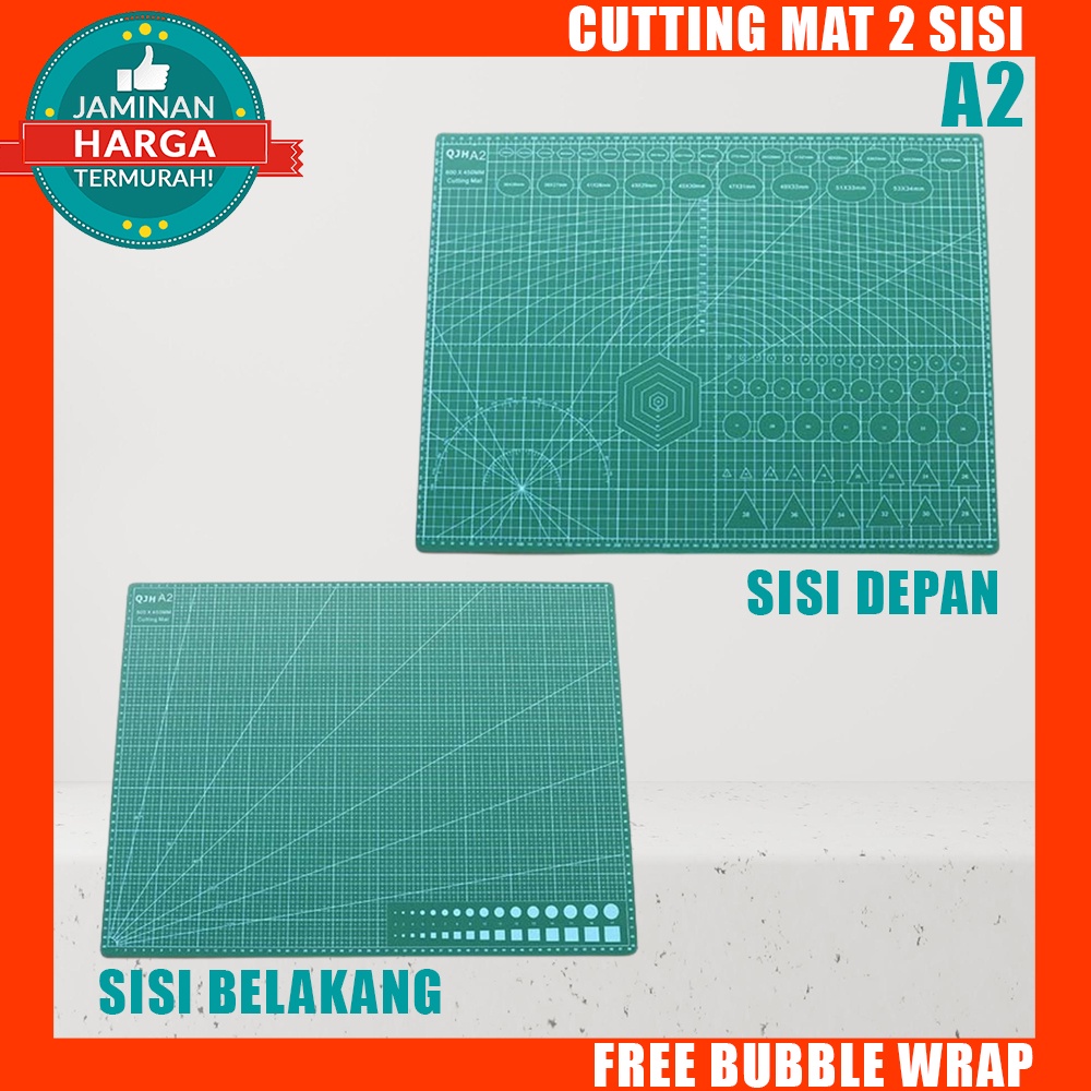 

Cutting Mat A2 Work Pad 60x45cm Alas Potong Kerajinan 2 Sisi