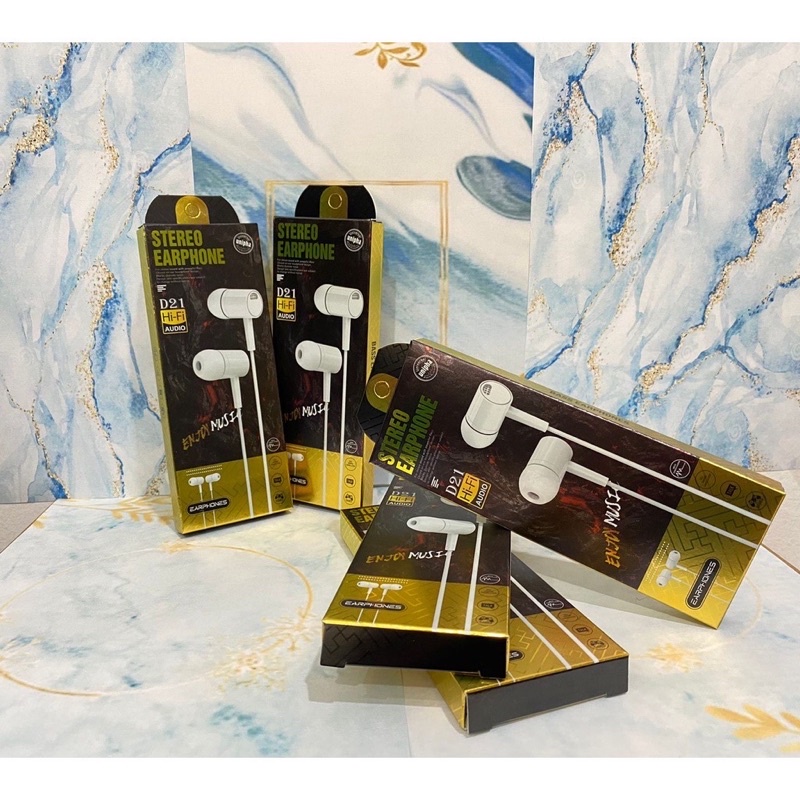 Headset Handsfee Extra Bass D21 / Stereo Earphone