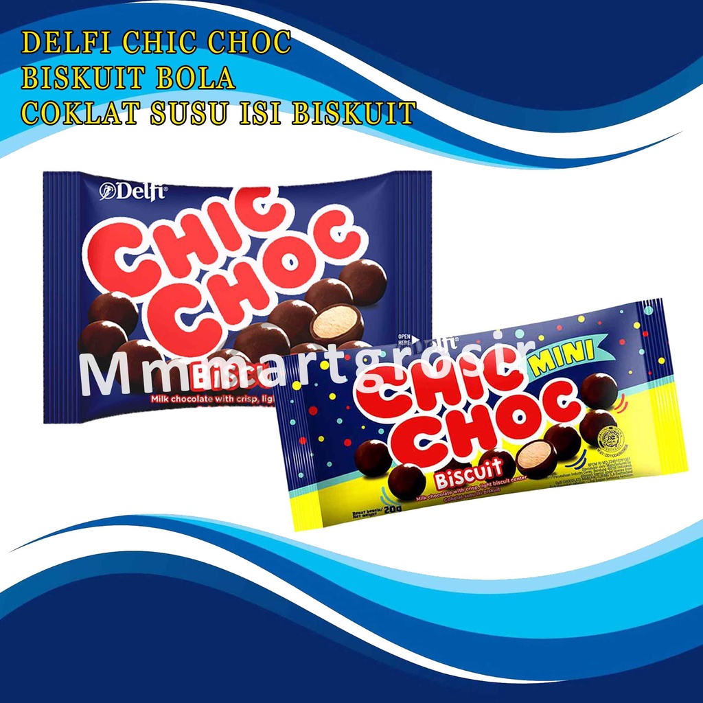 

DELFI CHIC CHOC / BISCUIT MILK CHOCOLATE / BISKUIT BOLA KECIL