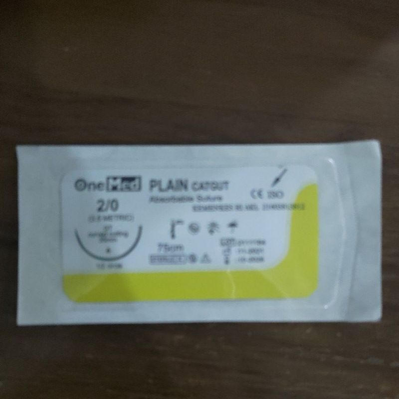plain catgut 2/0 dan 3/0 dan chromic 3/0