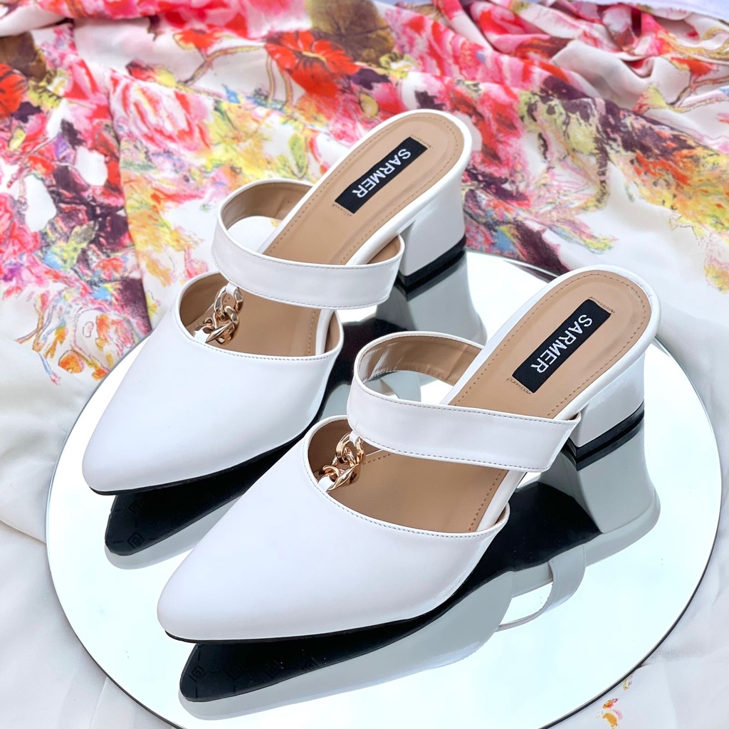 SARMER - LAYLIN HEELS WHITE