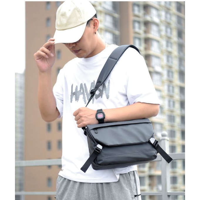 Tas Selempang Pria Distro Anti Air Sling bag Premium Laki laki Terbaru  Slempang Bahu waterproof