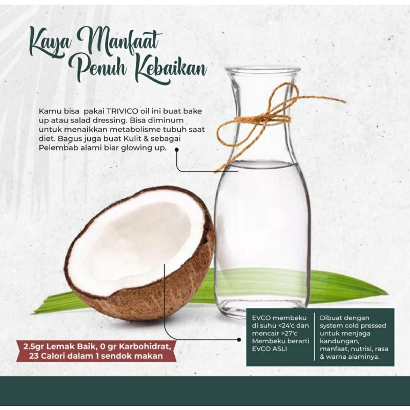 

Minyak Kelapa Murni Serbaguna Virgin Coxonut Oil Premium Quality