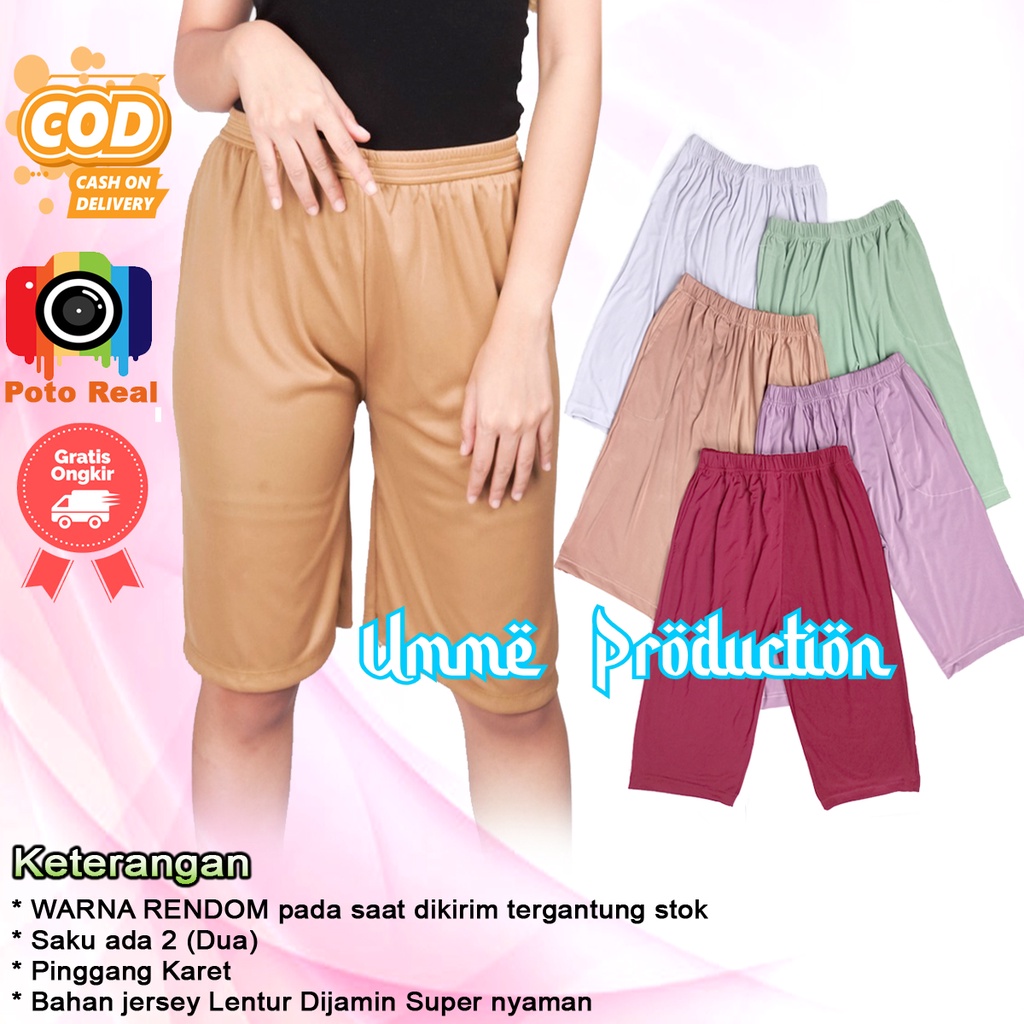 Shot hotpants celana kolor legging short pants celamis sot stretch selutut dalam dalaman strit 3 4 3